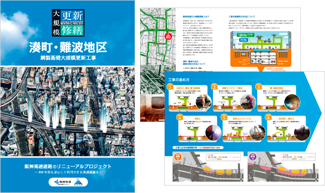 湊町・難波地区 鋼製基礎大規模更新工事パンフレット