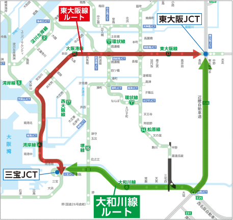 三宝JCT・東大阪JCT